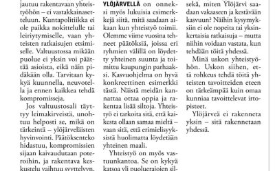Ylöjärvi tarvitsee yhteistyötä